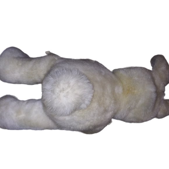 VTG  Bear in Bunny Costume Holding Baby Chick and Rabbit Stuffed Animal Plush - Picture 2 of 6